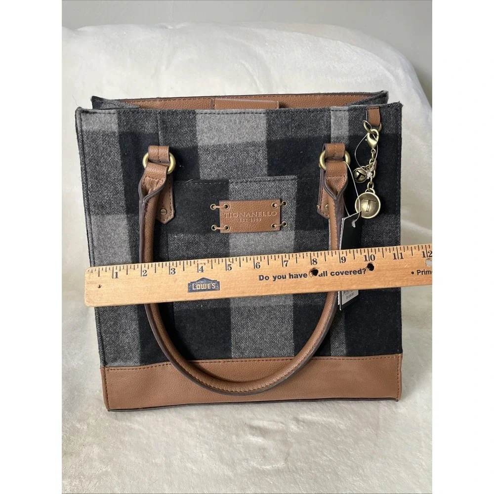 Tignanello Lexington Tote Women's Wool Bag Top Handle Handbag MSRP $139.00 NWT